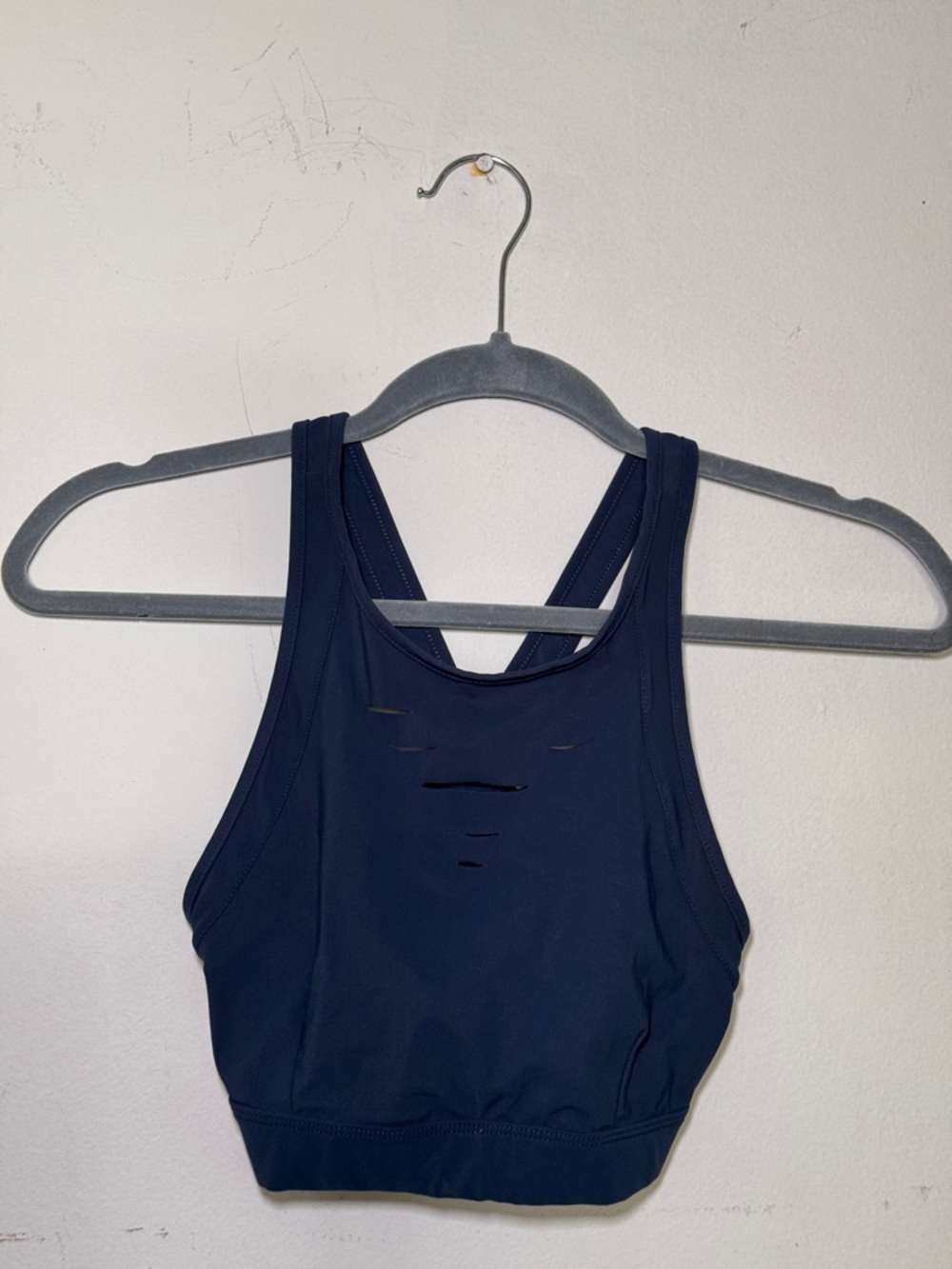 Navy Athletic Alo Racerback Sports Bra